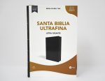 RVR 1960 Santa Biblia Ultrafina, Letra Gigante, Piel Fabricada, Negro, Con Cierr