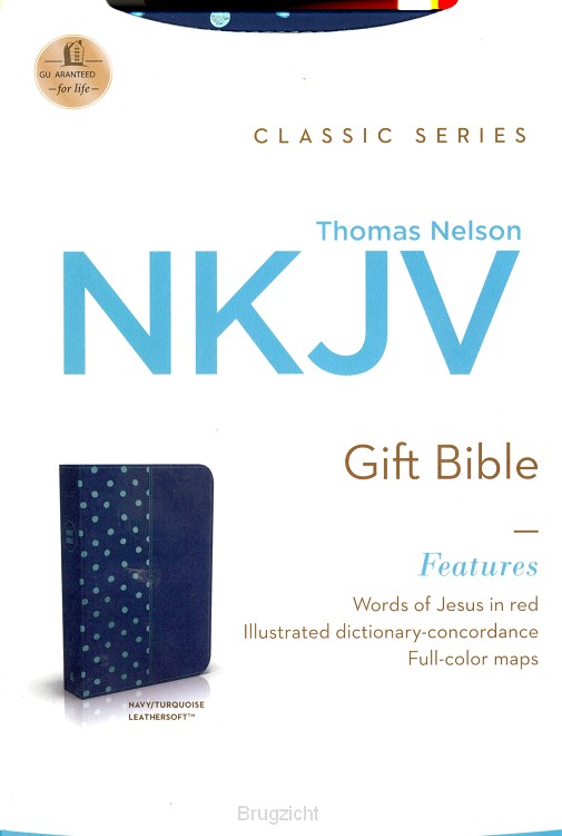 NKJV Gift Bible Navy/Turquoise