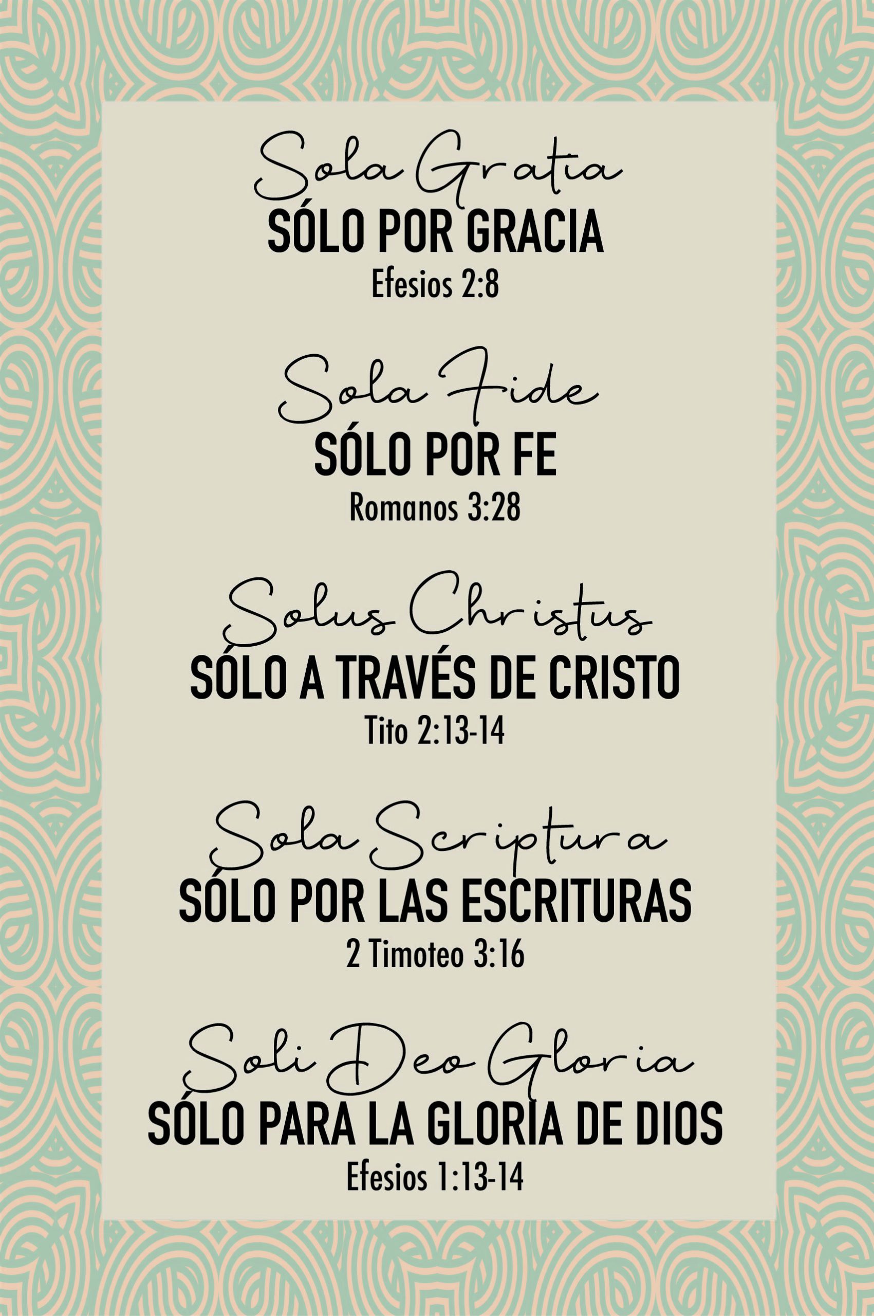 Lienzo/ Canvas Las Cinco Solas (Beige)