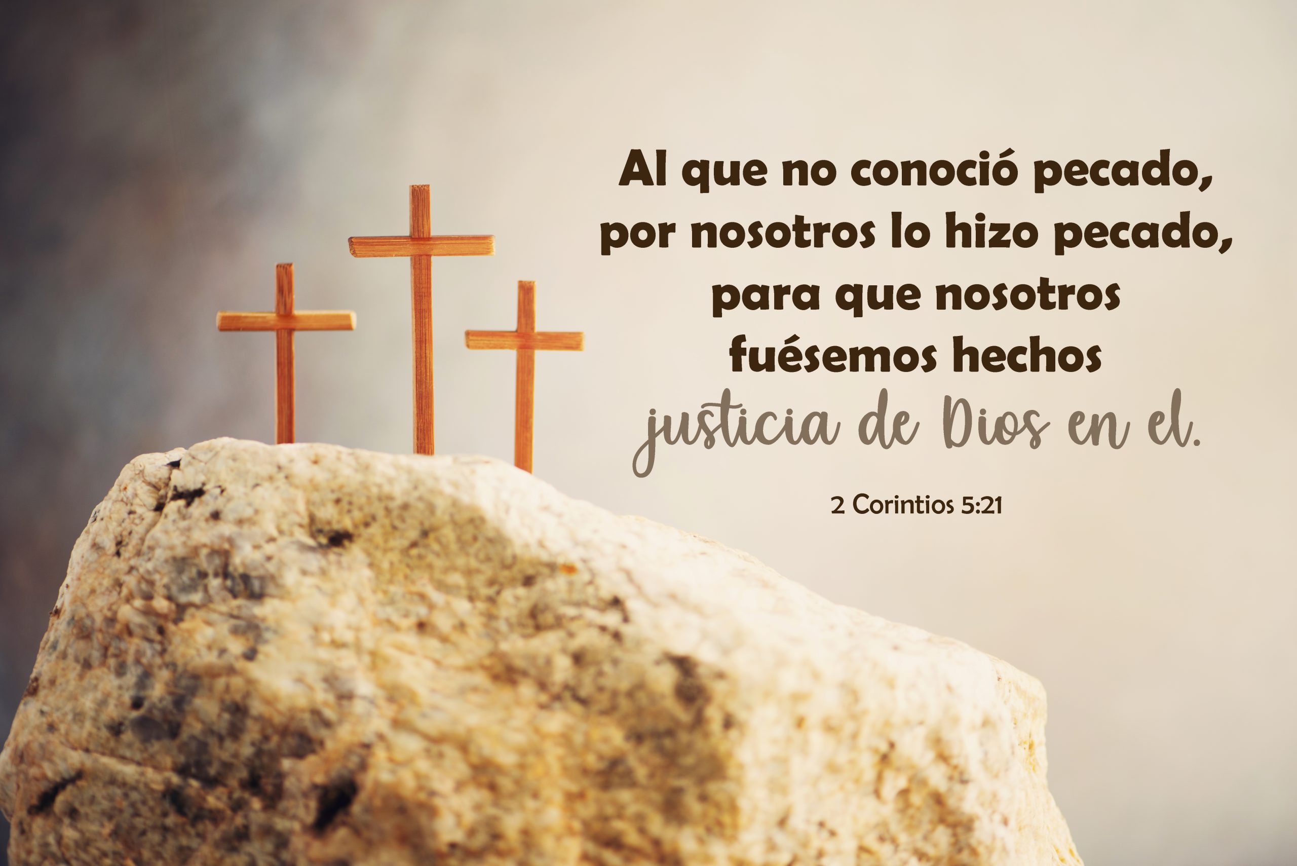 Lienzo/ Canvas Justicia de Dios; 2 Corintios 5:21; Cruz