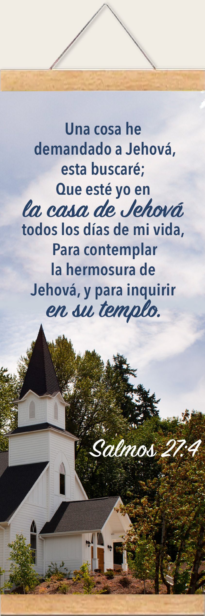 Pergamino Casa de Jehová; Salmos 27:4