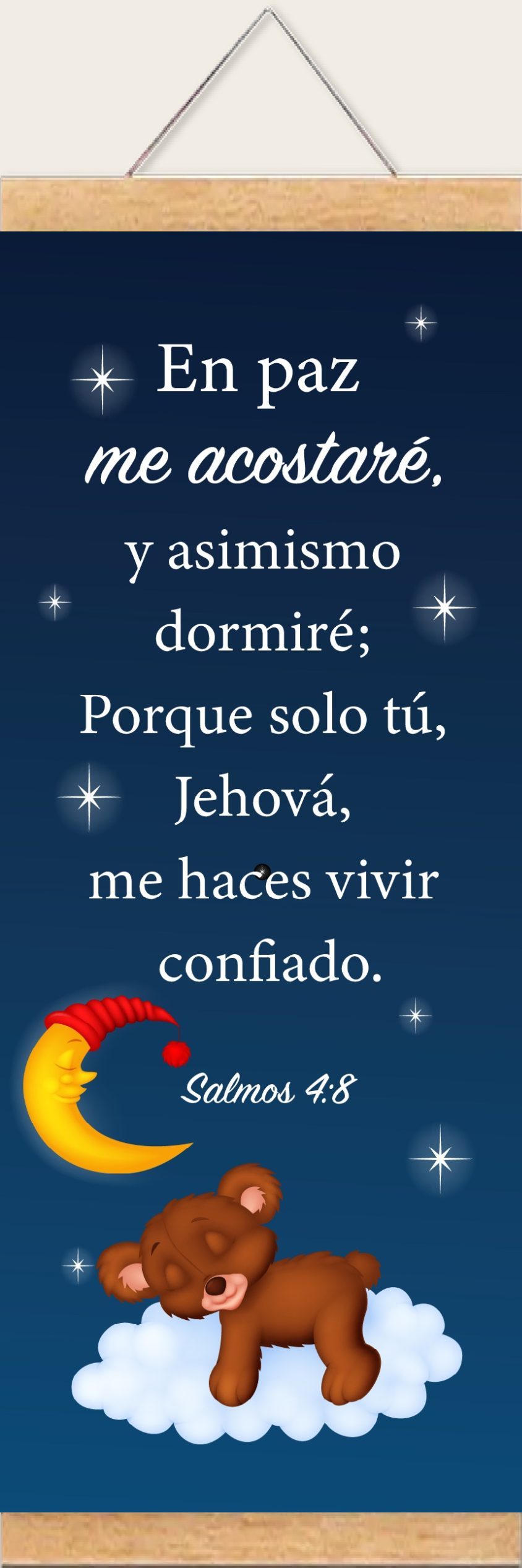 Pergamino En Paz (Niño); Salmos 4:8