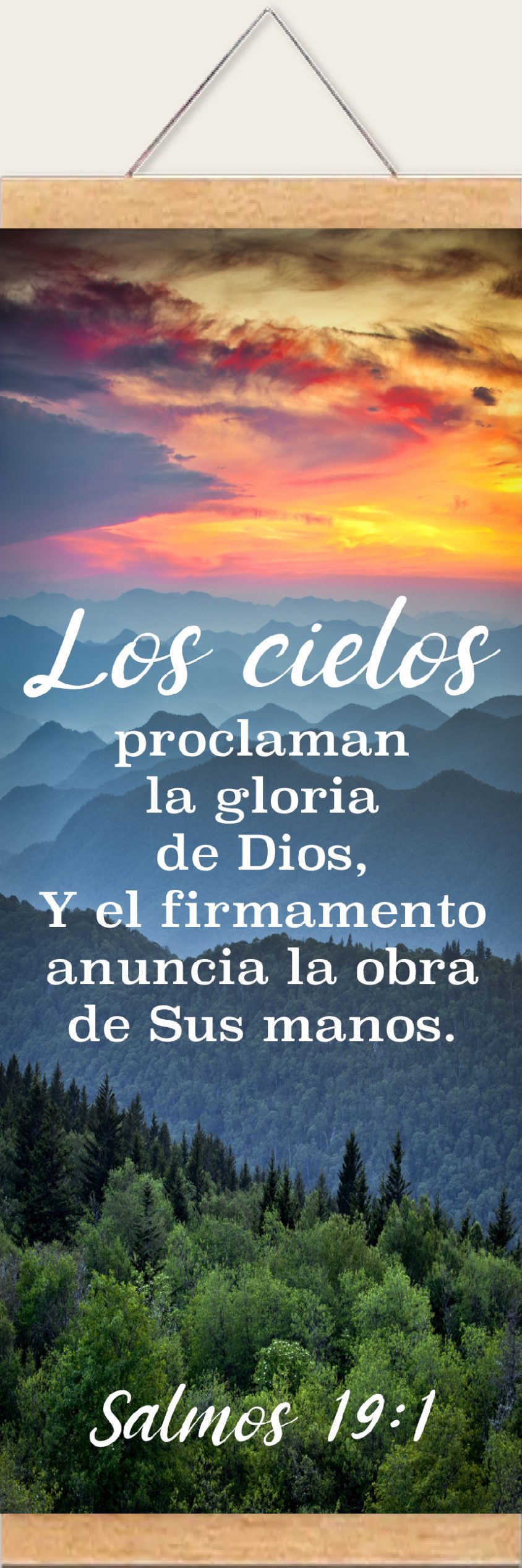 Pergamino Los Cielos; Salmos 19:1