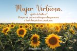 Lienzo/ Canvas Mujer Virtuosa; Girasol; Proverbios 31:10