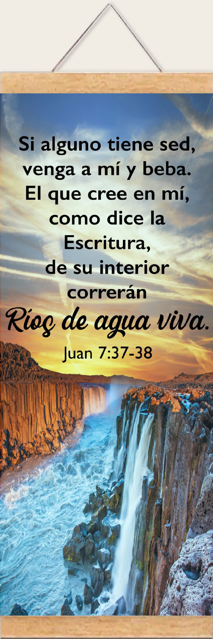 Pergamino Ríos de Agua Viva; Juan 7:37-38