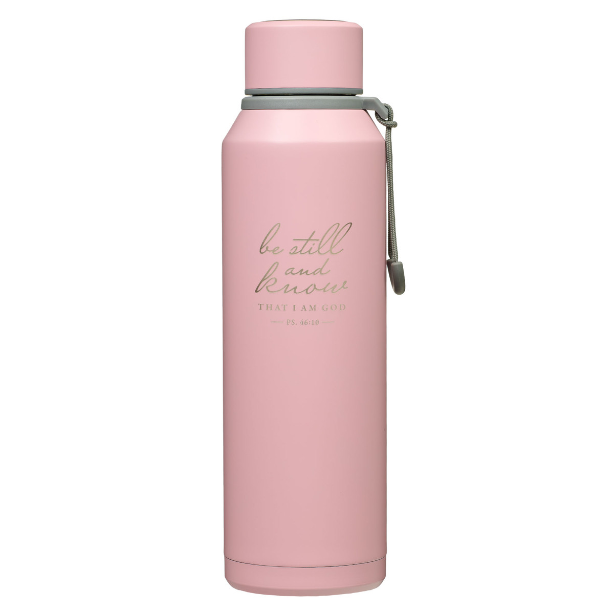 Be Still Pink Stainless Steel Water Bottle