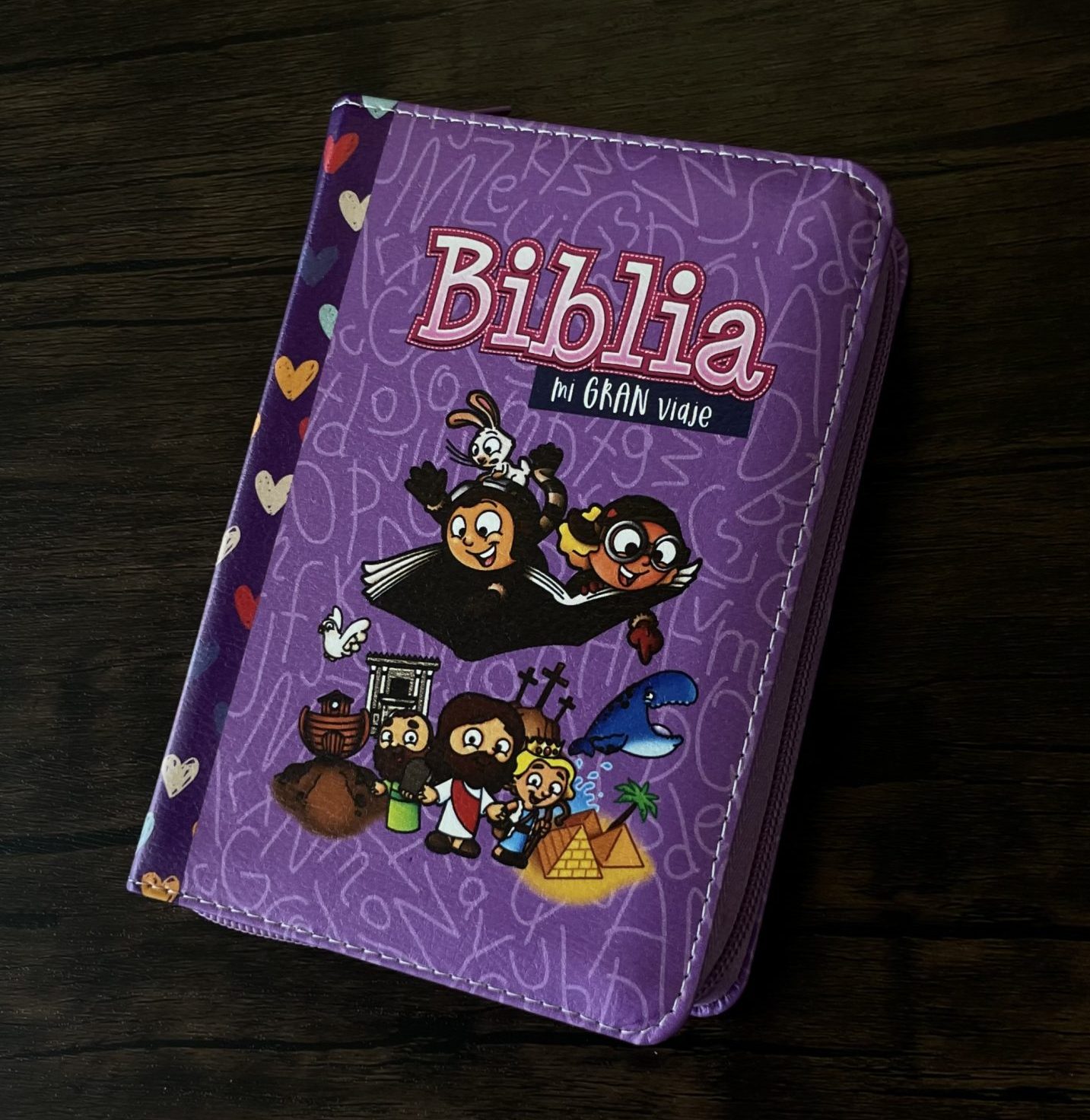 Biblia Para Niños Mi Gran Viaje RVR, 1960 Color Lila Con Indice Y Cierre - Image 2