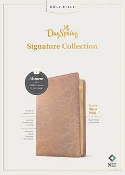 NLT Super Giant Print Bible, Filament-Enabled Edition, Blush Floral