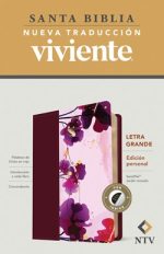 Santa Biblia NTV, Edición Personal, Letra Grande, Jardín Morado, Con Indice