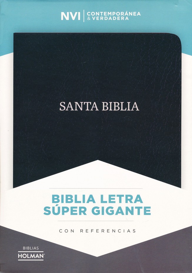 Biblia NVI Letra Súper Gigante, Color Negro, Con Índice