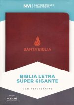 Biblia NVI Letra Súper Gigante, Color Marrón, Con Índice