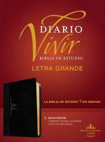 Biblia de estudio del diario vivir RVR60, letra grande, Negro/Ónice, Con Índice