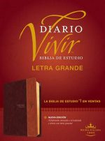 Biblia de estudio del diario vivir RVR60, letra grande, Café/Café Claro, Con Índice