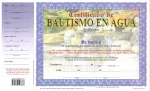 Certificado de Bautismo Morado