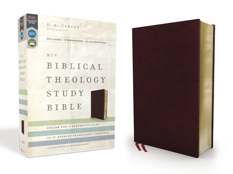 NIV, Biblical Theology Study Bible, Comfort Print: Follow God’s Redemptive Plan as It Unfolds throughout Scripture, Burgundy
