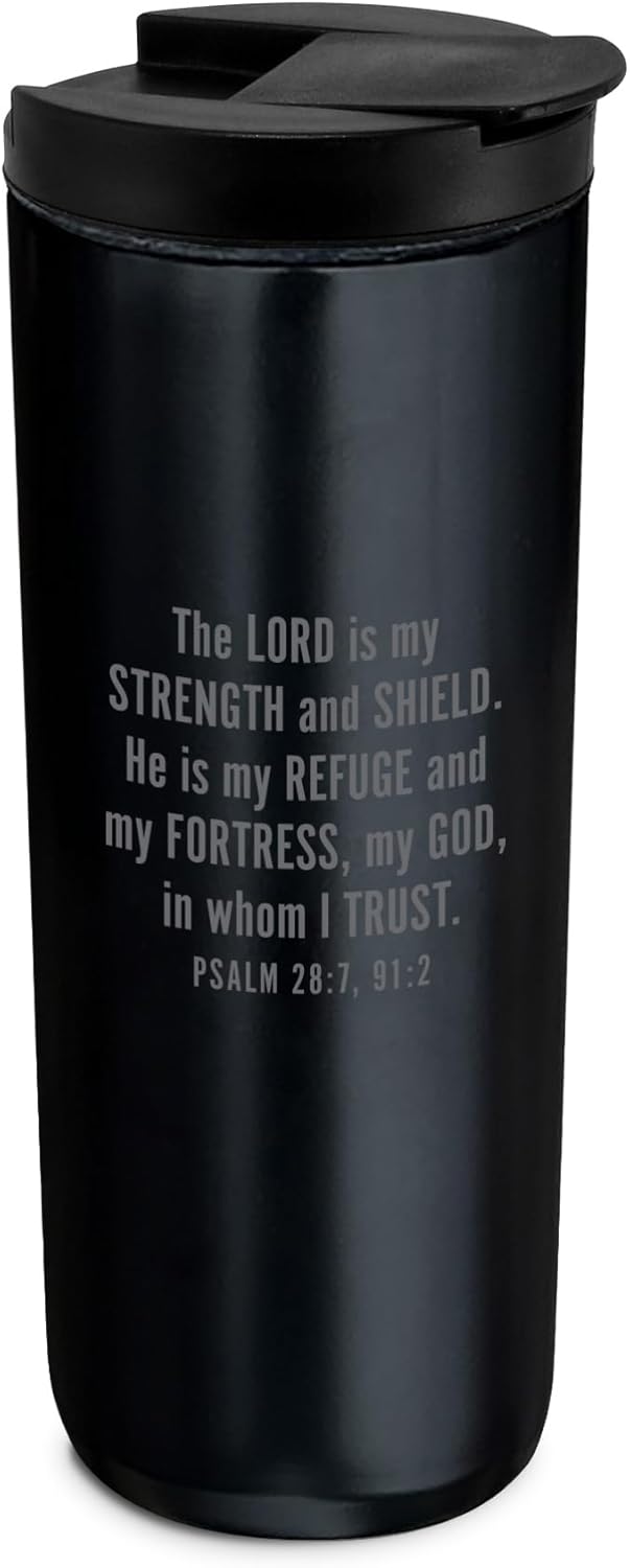 Double Wall Vacuum Insulated Tumbler With Lid, 20 Ounce Stainless Steel, In God We Trust - Image 2