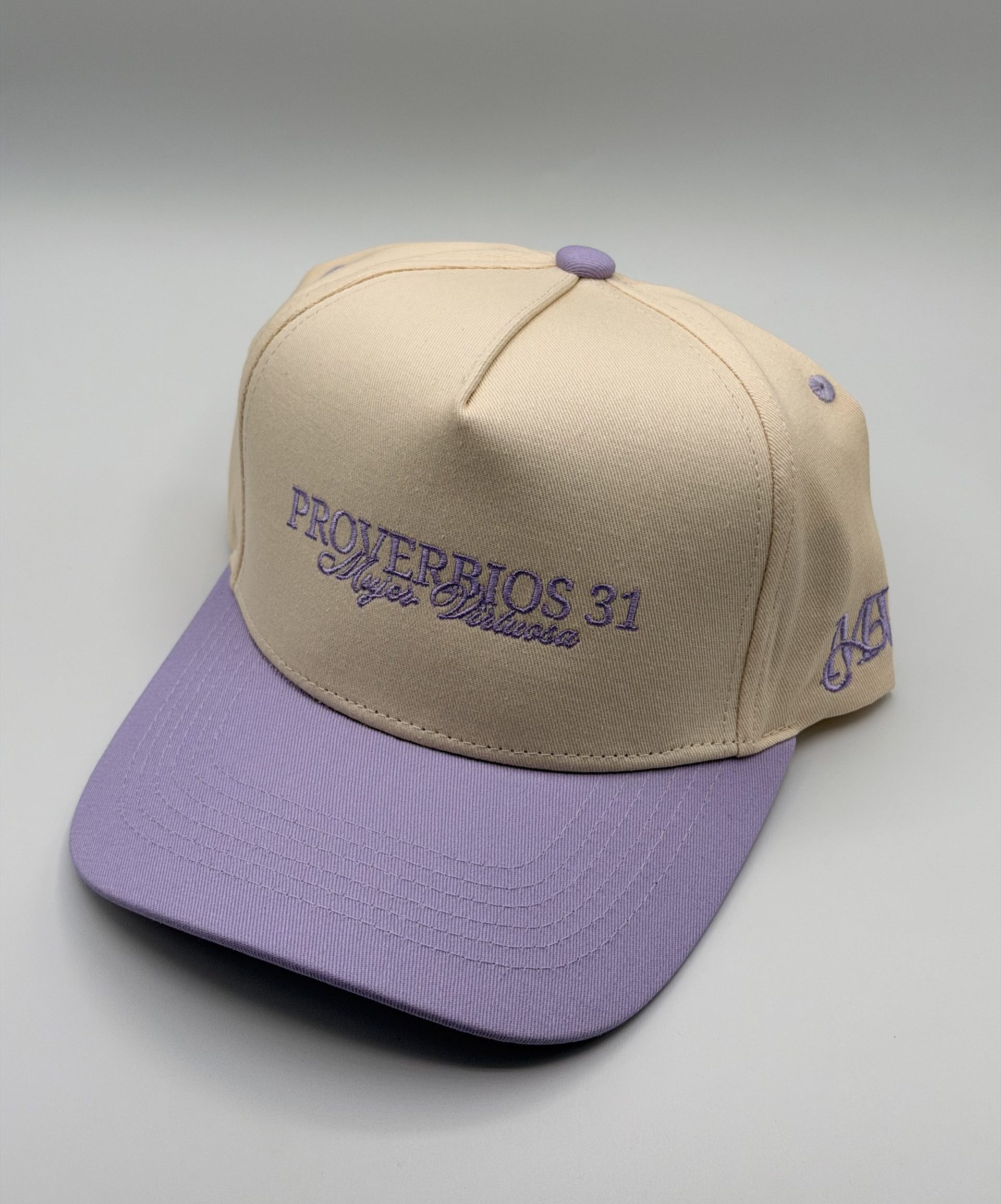 Gorra Mujer Virtuosa; Proverbios 31 (Color Lila)