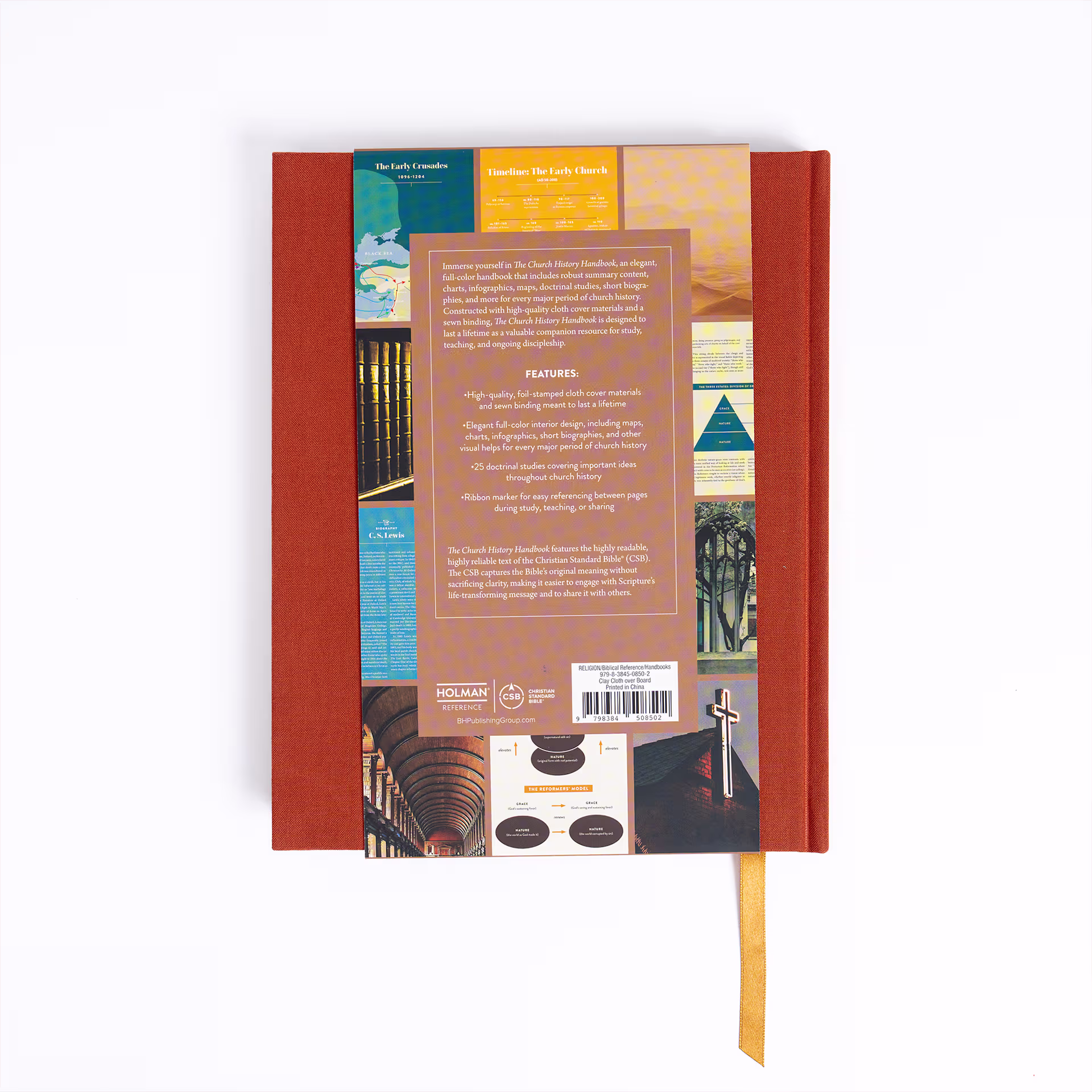 The Church History Handbook, Clay Cloth Over Board - Image 9