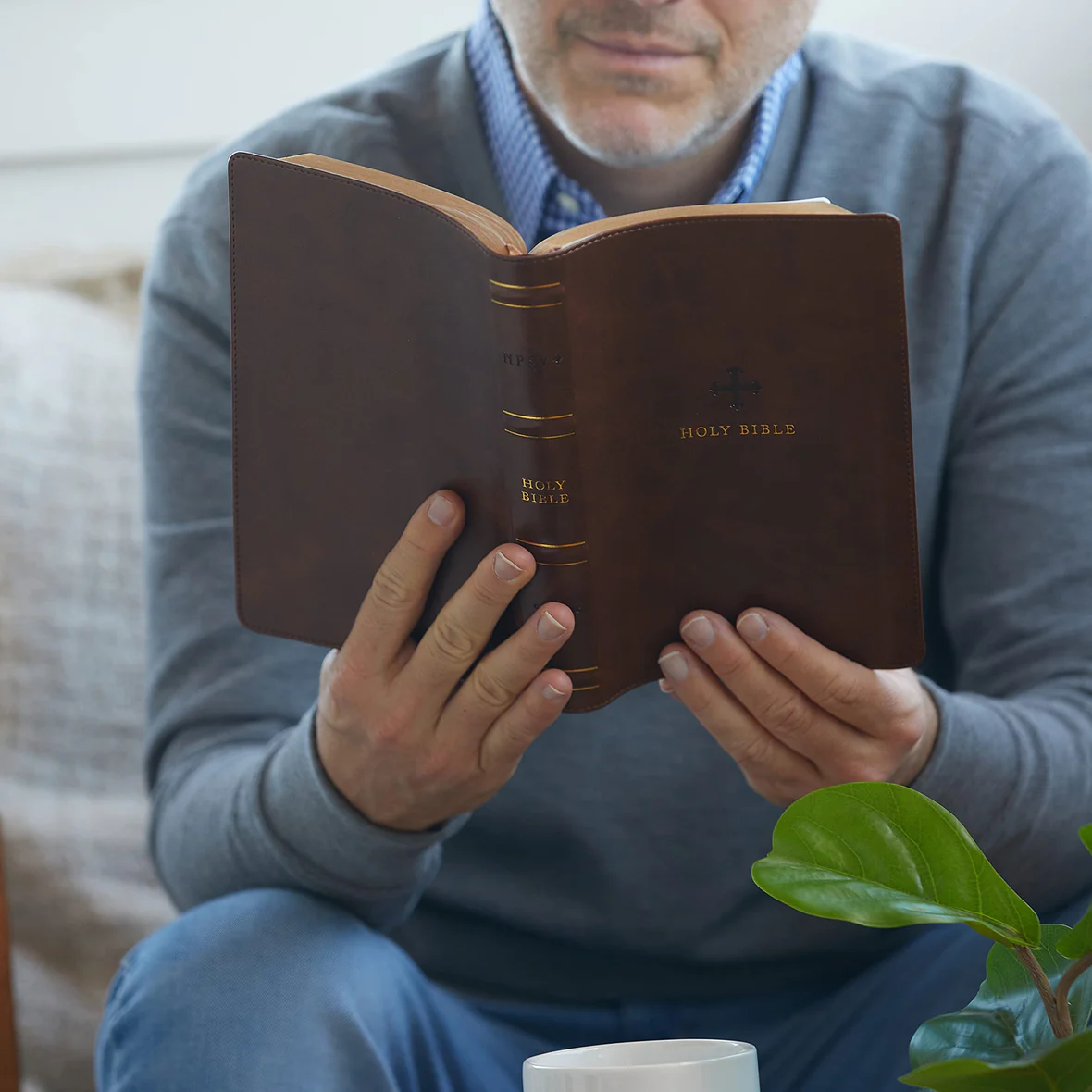 NRSV Large Print Standard Catholic Bible, Brown Leathersoft - Image 2