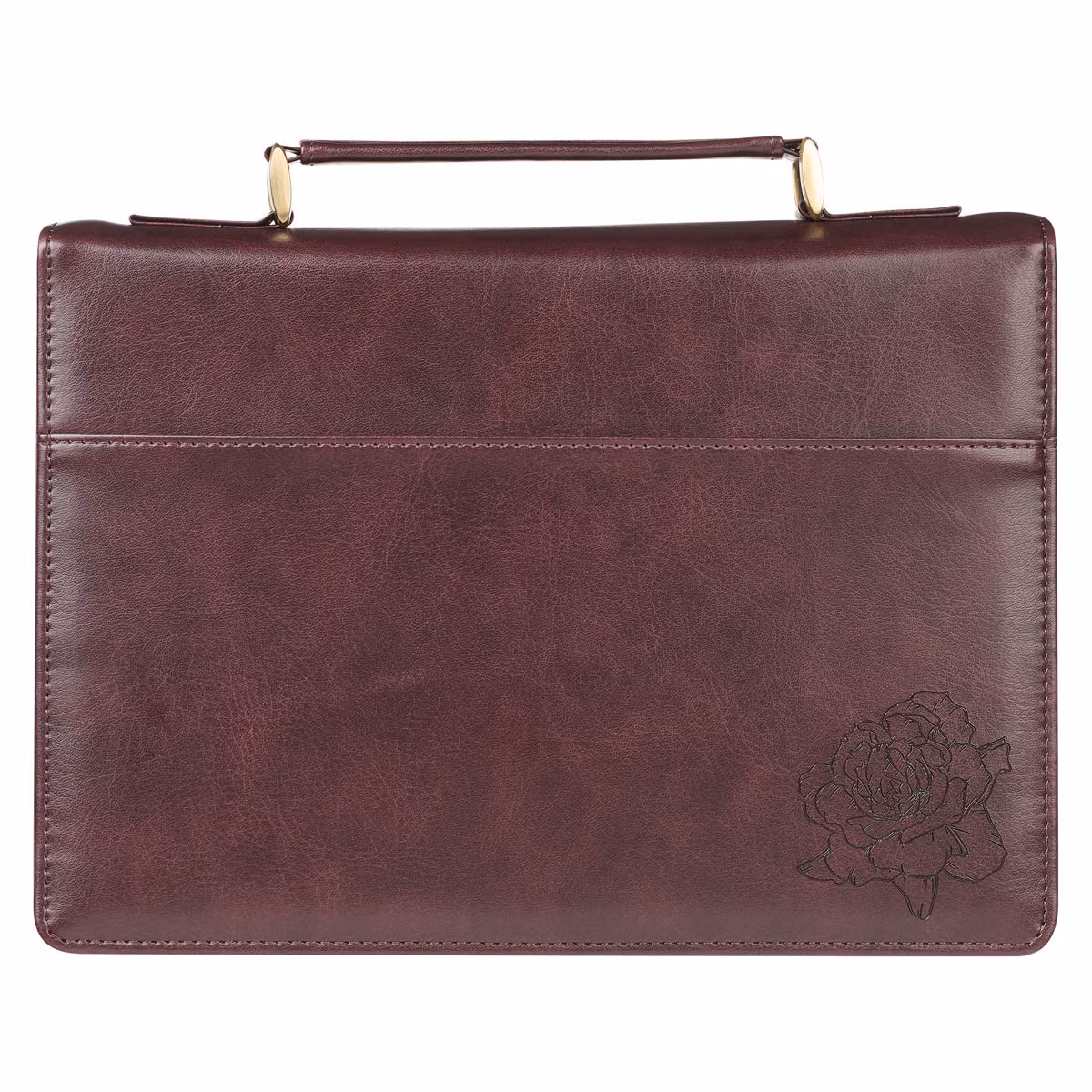 My Strength and My Song Pink Rose Faux Leather Fashion Bible Cover (Large) - Image 3