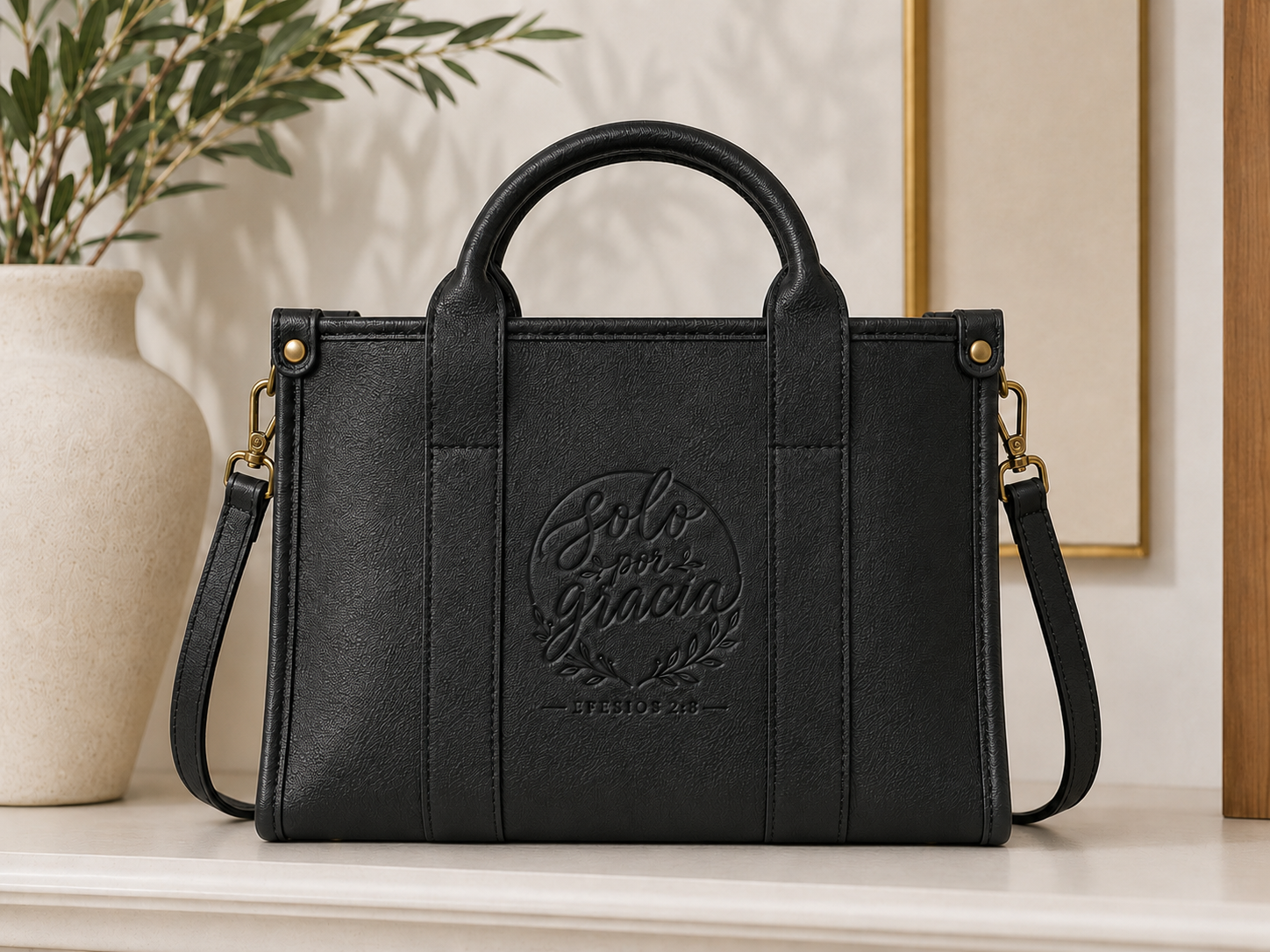 Bolsa Tote Solo por Gracia (Negra)